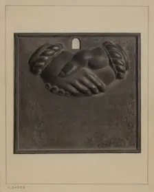 Firemark, c. 1937. Creator: Herman Bader