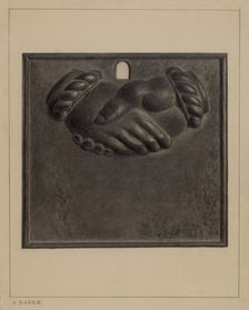 Firemark, c. 1937. Creator: Herman Bader