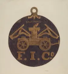 Firemark, c. 1938. Creator: Donald Williams