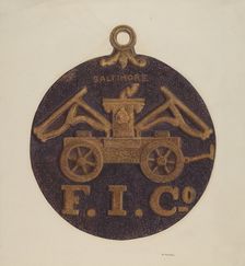 Firemark, c. 1938. Creator: Donald Williams