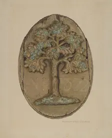 Firemark, c. 1940. Creator: Rose Campbell-Gerke
