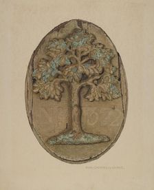 Firemark, c. 1940. Creator: Rose Campbell-Gerke