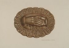 Firemark, c. 1940. Creator: Rose Campbell-Gerke