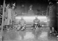 Firemen overcome, subway fire, 1/6/15, 1915. Creator: Bain News Service