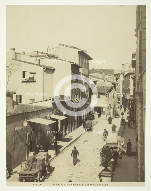 Firenze, via Nazionale, 1850-1900. Creator: Unknown.