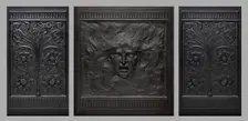 Fireback, c. 1882. Creator: Wellington and Burrage