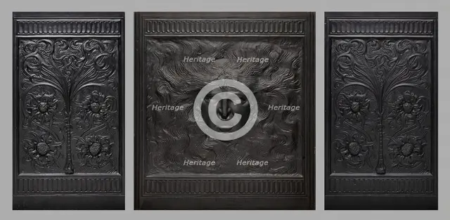 Fireback, c. 1882. Creator: Wellington and Burrage.