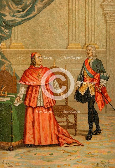 Fired of Cardinal Alberoni, 1719, (1891).  Creator: Unknown.
