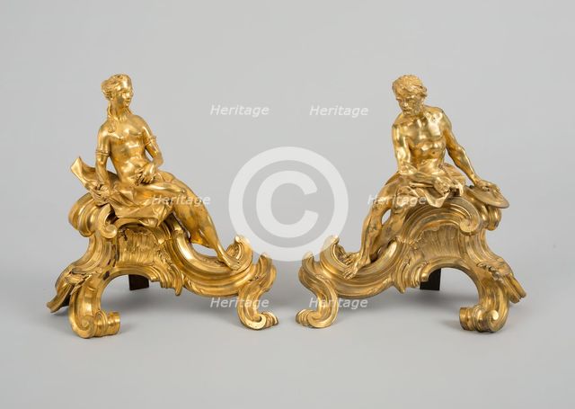 Firedog: Vulcan, France, Mid 18th century. Creator: Unknown.