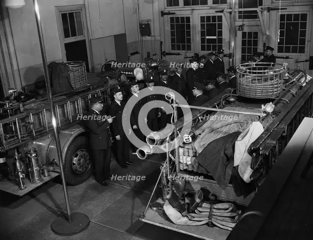 Firehouse station no. 4, Washington, D.C., 1943. Creator: Gordon Parks.