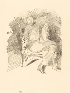 Firelight: Joseph Pennell, No. 1, 1896. Creator: James Abbott McNeill Whistler