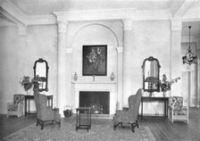 Fireplace at end of lounge, Hotel Royal Bermudiana, Hamilton, Bermuda, 1924