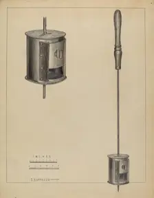 Fireplace Coffee Roaster, c. 1936. Creator: Salvatore Borrazzo