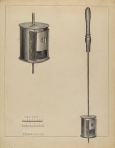 Fireplace Coffee Roaster, c. 1936. Creator: Salvatore Borrazzo