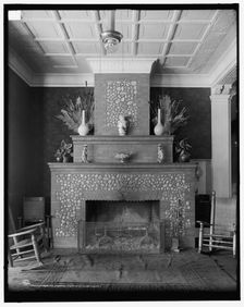 Fireplace, Crawford House, White Mountains, N.H., between 1900 and 1910. Creator: Unknown