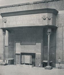 Fireplace designed by C. Harrison Townsend with carving designed and executed by George Frampton Artists: George Frampton, Charles Harrison Townsend