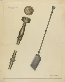 Fireplace Equipment, 1935/1942. Creator: Jack Staloff