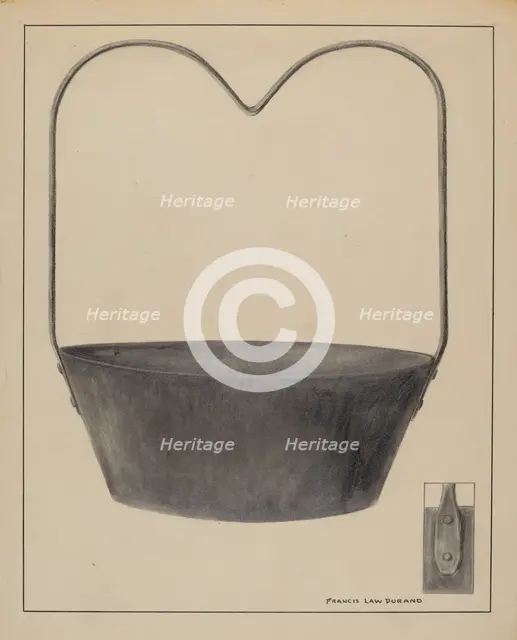 Fireplace Kettle, c. 1936. Creator: Francis Law Durand.