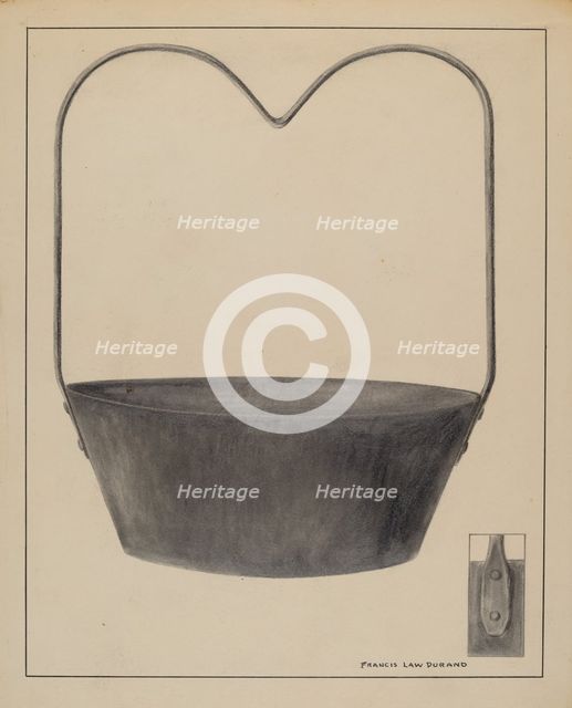 Fireplace Kettle, c. 1936. Creator: Francis Law Durand.