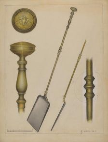 Fireplace Shovel, c. 1936. Creator: Arsen Maralian