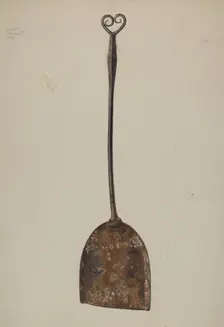 Fireplace Shovel, c. 1942. Creator: Albert Geuppert