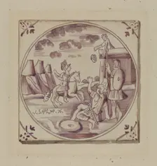 Fireplace Tile, c. 1936. Creator: John Dixon