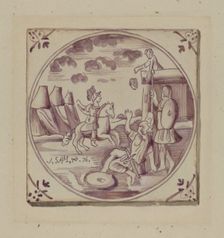 Fireplace Tile, c. 1936. Creator: John Dixon