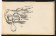 Fireplace Tongs and Poker, 1887/1892. Creator: Paul Cezanne