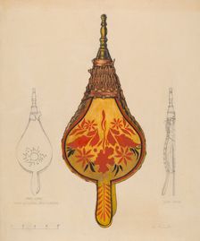 Fireside Bellows, c. 1937. Creator: Grace Halpin