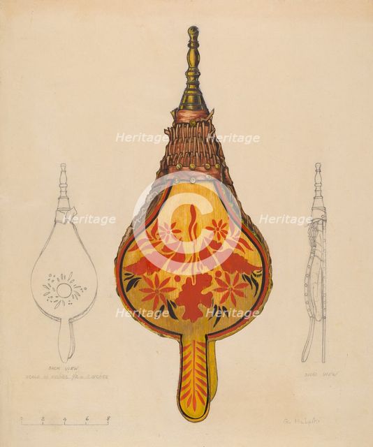 Fireside Bellows, c. 1937. Creator: Grace Halpin.