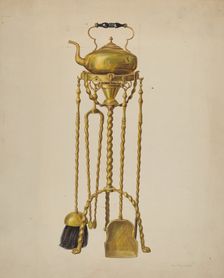 Fireside Set, c. 1938. Creator: Hans Mangelsdorf