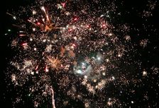 Firework display, 2005. Creator: Peter Thompson