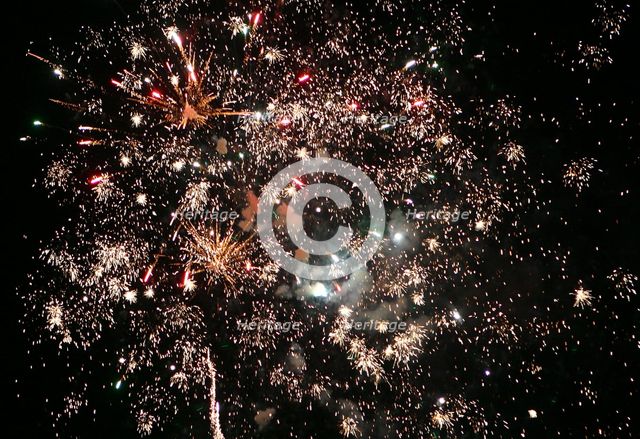 Firework display, 2005.  Creator: Peter Thompson.