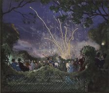 Fireworks, 1929. Artist: Konstantin Somov