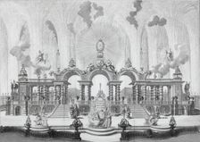 Fireworks on the birthday of Emperor Peter III on February 10, 1762 in Tsarskoye Selo, 1762