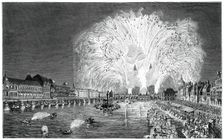 Fireworks On The Bridge, Paris, 1754, (1885)