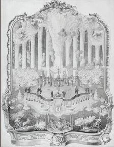 Fireworks on the Neva in St. Petersburg on New Year's Eve, January 1, 1755, 1755