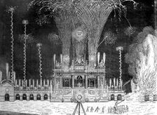 Fireworks at Green Park, St James's, April 27th, 1749