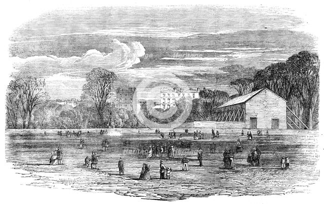 Fireworks Building for the Peace Celebration, in Hyde-Park, 1856.  Creator: Unknown.