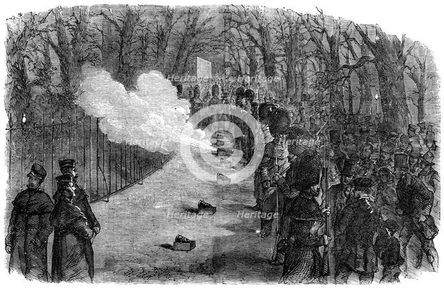 Firing of the Park Guns [after peace is declared], 1856.  Creator: Unknown.