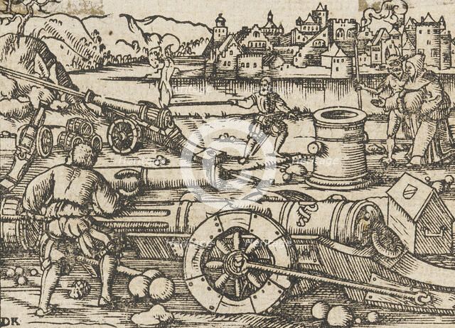 Firing Cannon, 1550. Creator: David Kannel.