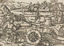 Firing Cannon, 1550. Creator: David Kannel