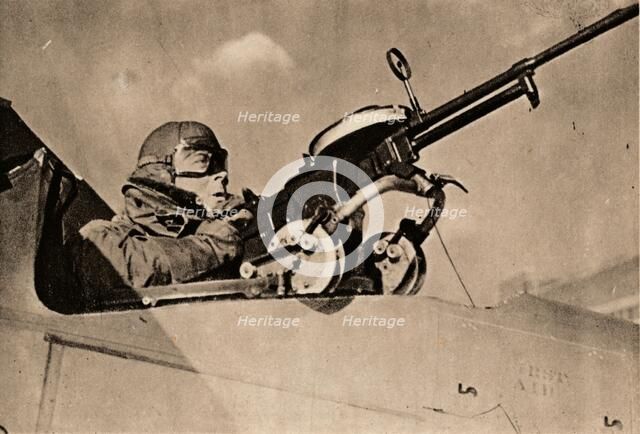 Firing Practice at Drogue Towed Target, 1940. Artist: Unknown