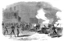 Firing the Tower Guns for the Great Victory in the Crimea, 1854. Creator: Unknown