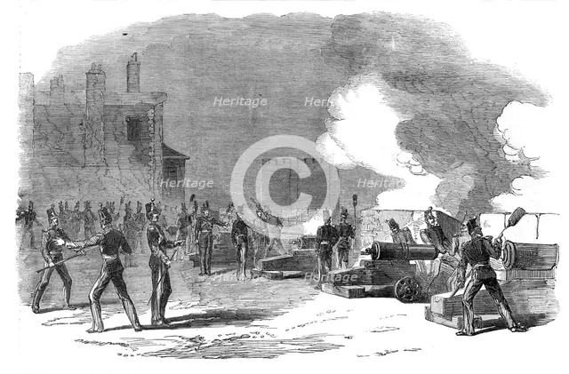 Firing the Tower Guns for the Great Victory in the Crimea, 1854. Creator: Unknown.
