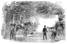 Firing the Park Guns for the Great Victory in the Crimea, 1854. Creator: Smyth