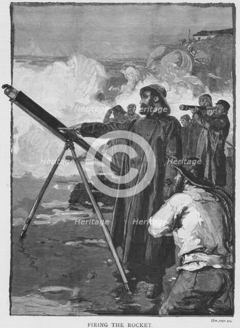'Firing The Rocket', c1880. Artist: Unknown.