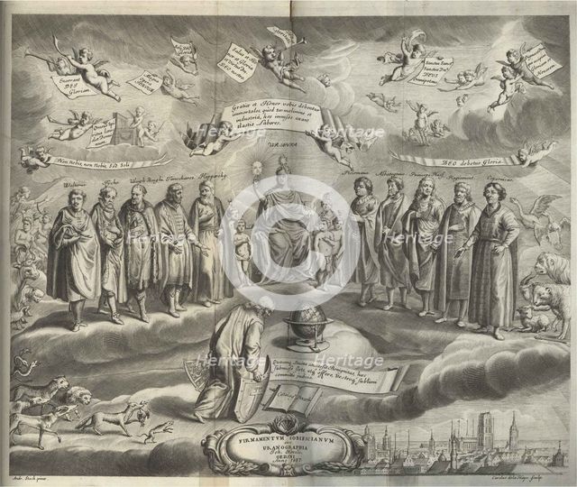 Firmamentum Sobiescianumsive Uranographia (Frontispiece). Artist: Hevelius, Johannes (1611-1687)