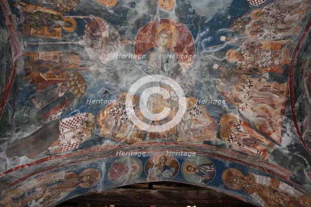 First Council of Nicaea, 14th century. Artist: Anonymous  