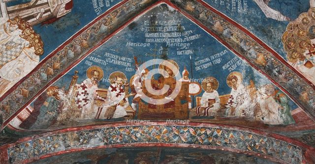 First Council of Nicaea, ca 1350. Artist: Anonymous  